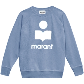 Isabel Marant Etoile Millyny Sweatshirt, Slate Blue/Ecru